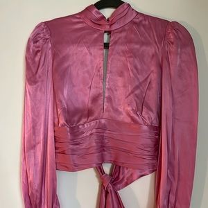 Bardot cropped blouse